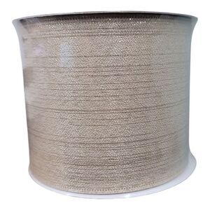 Tan and Gold - Member's Mark Premium Wired Edge Holiday Ribbon, 5 inches Wide x